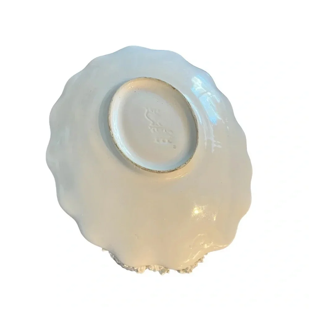 Vintage Italian White Shell Dish